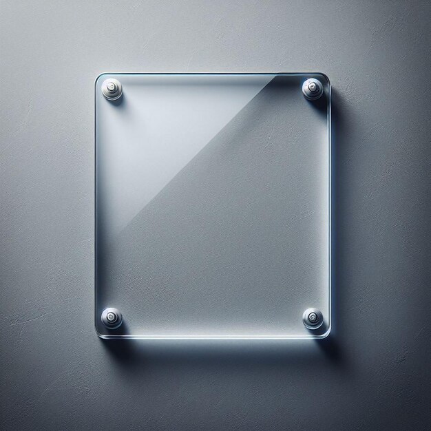 Foto modelo de placa transparente modelo de placa de vidro transparente placa transparente retangular