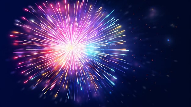 modelo de plano de fundo de celebração de fogos de artifício