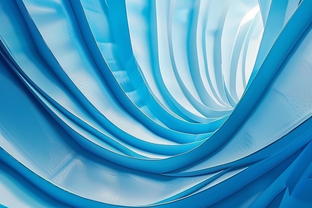 Foto modelo de quadro de curva azul para lançamento de marca
