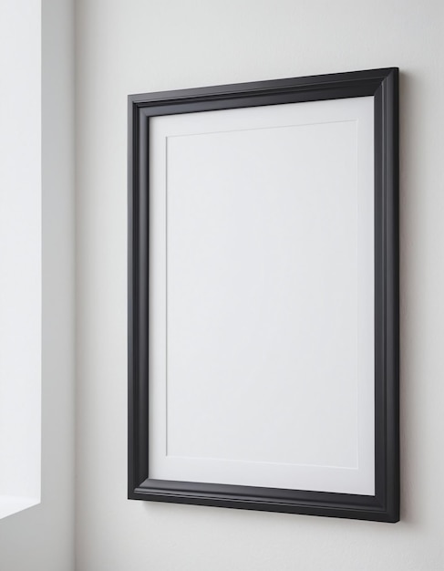 Modelo de quadro em branco na parede