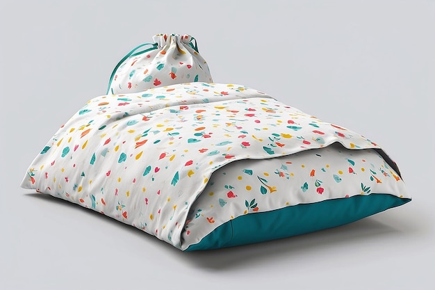 Modelo de saco de roupa de cama personalizável para o seu design