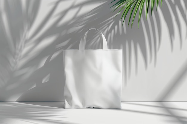 Foto modelo de saco tote em um interior minimalista