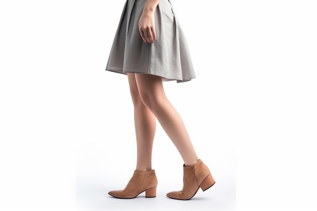 modelo de saia curta cinza feminina