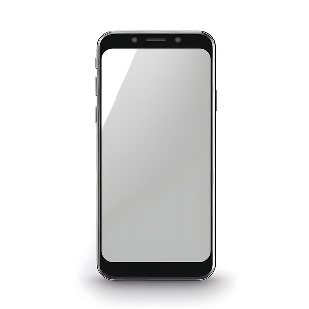 Foto modelo de smartphone isolado em fundo branco