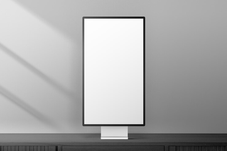 Foto modelo de tela de computador png de exibição digital transparente