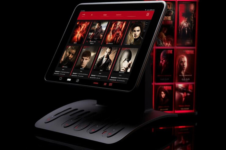 Foto modelo de tela de design elegante para tablets