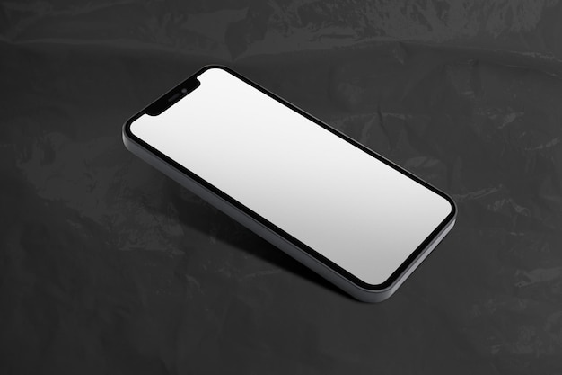 Modelo de tela png editável de telefone design transparente