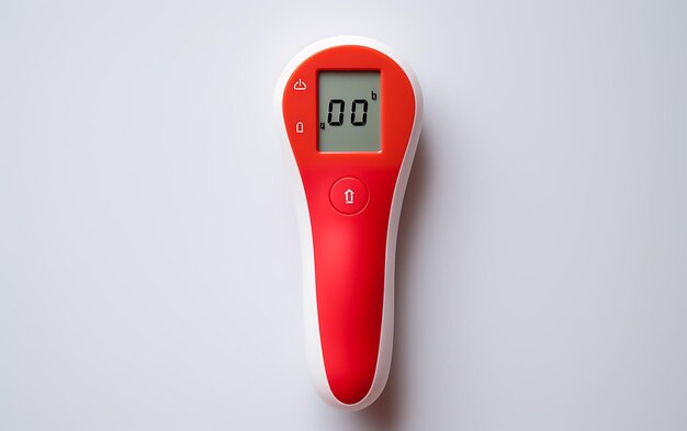 Foto modelo de termômetro médico isolado no fundo