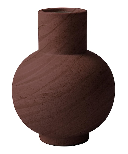 Modelo de vaso de cerâmica com textura Png