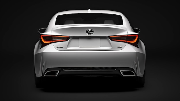 Foto modelo de visão traseira do lexus rc