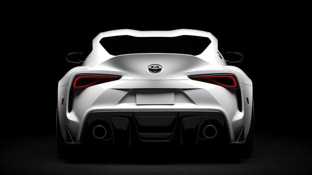 Foto modelo de visão traseira do toyota supra