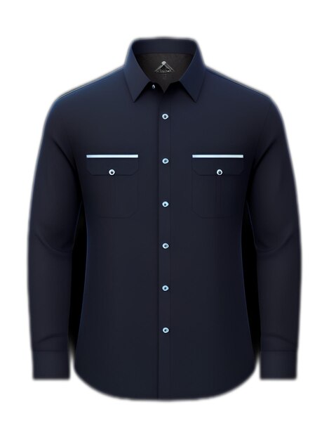 modelo de diseño de camisa de moda en tonos negros por generative ai