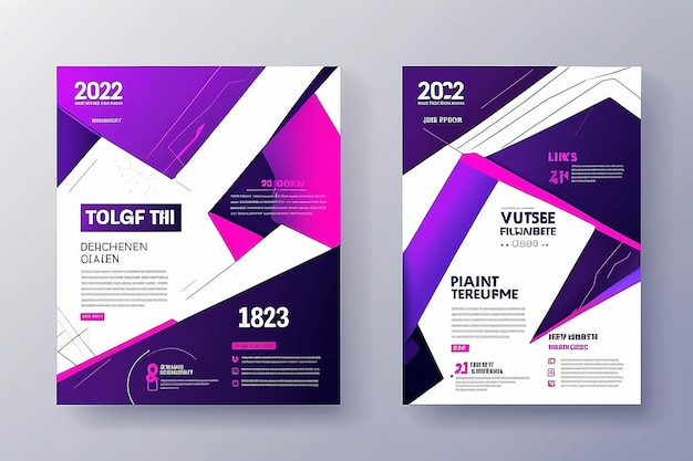 Modelo de diseño de conferencias de negocios modernas abstractas con líneas Diseño mínimo de volante Vector 20222023