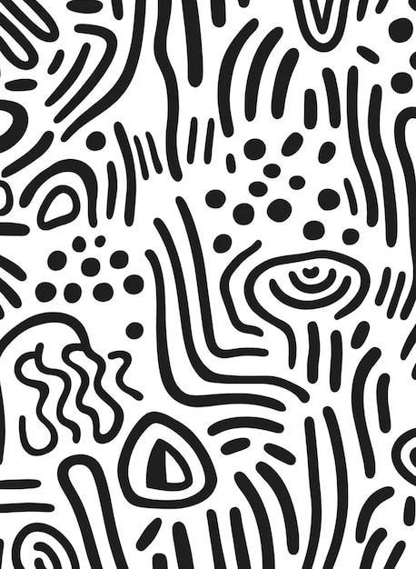 Modelo del doodle abstracto