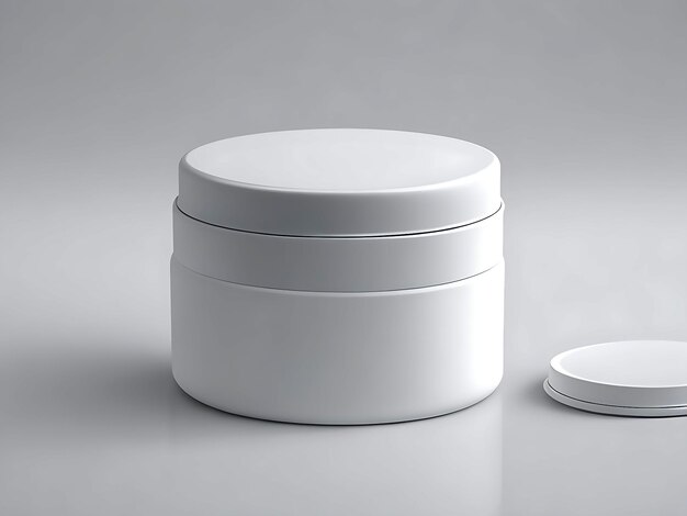 Modelo em branco de frasco de cosméticos para produto com ai generativo de fundo isolado