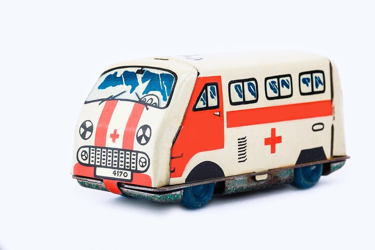 Foto modelo em miniatura de minivan