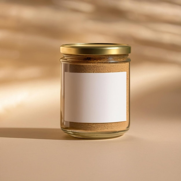 Modelo de envase de producto genérico en blanco vacío del recipiente de café en polvo