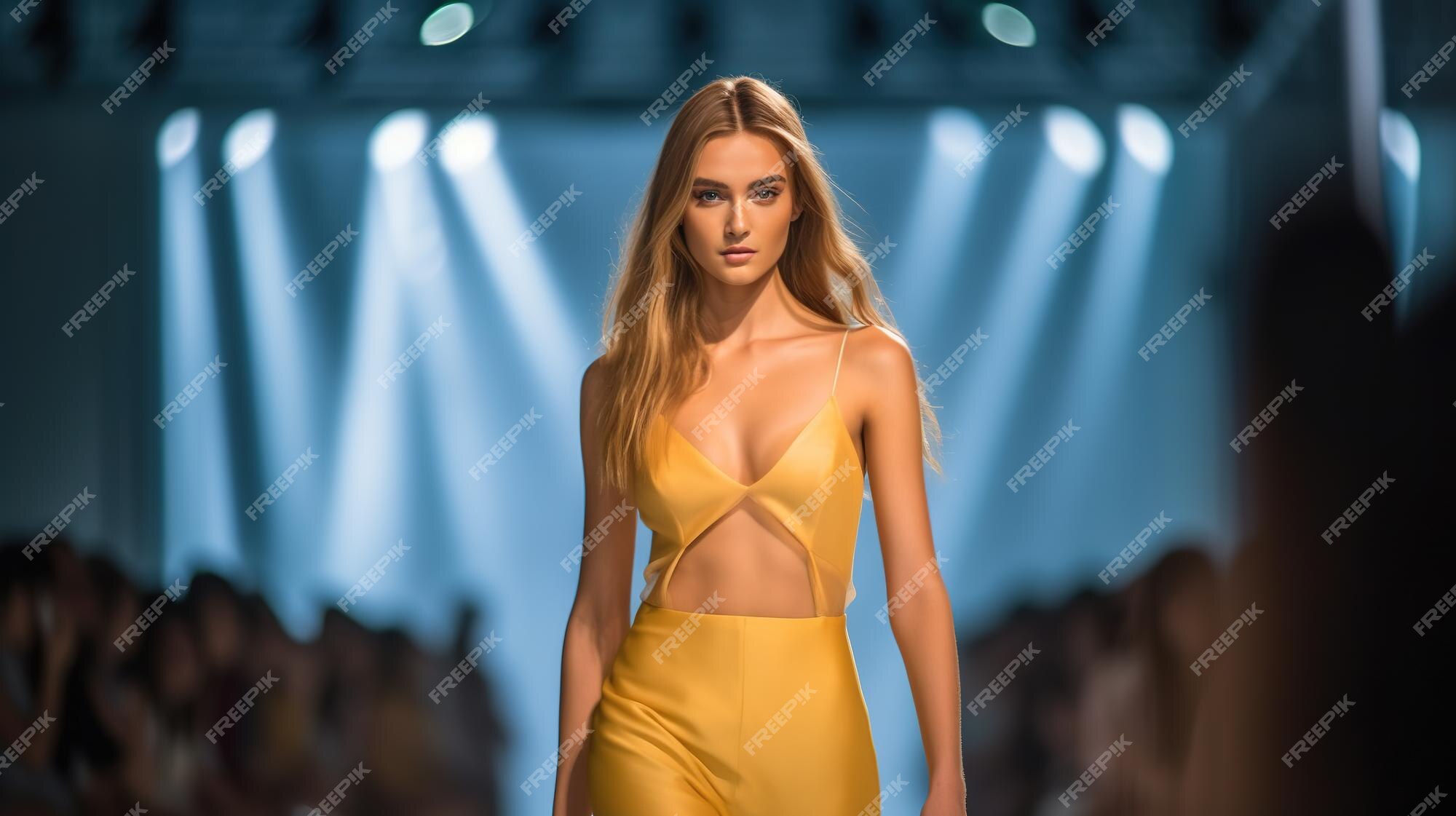 Desfile de moda feminina na App Store