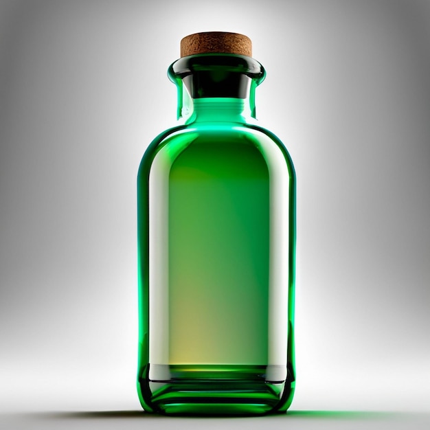Foto modelo de frasco de medicamentos con tapón de corcho