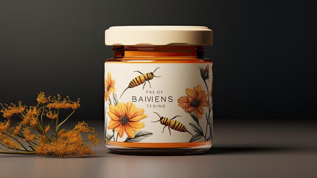 Modelo de frasco de miel