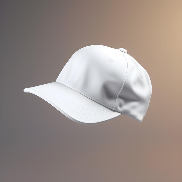 Modelo de gorra blanca aislada