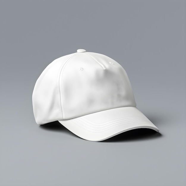 Modelo de gorra blanca aislada