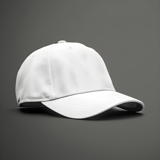 Modelo de gorra blanca aislada