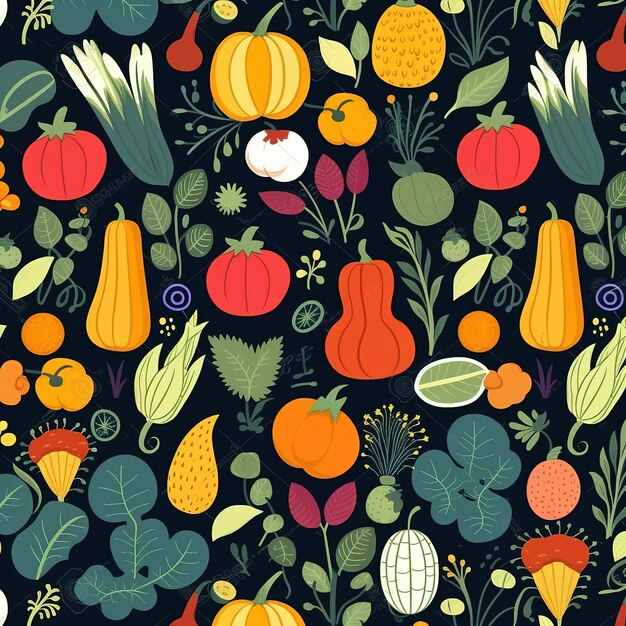 Modelo de ilustración sencilla de verduras