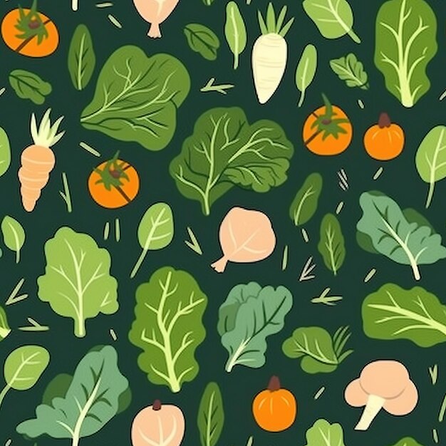 Modelo de ilustración sencilla de verduras