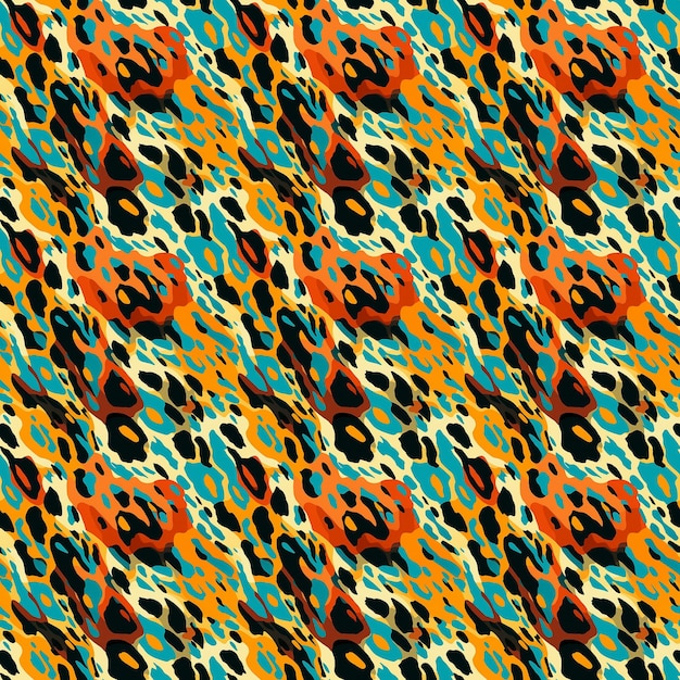 Modelo de impresión de leopardo abstracto
