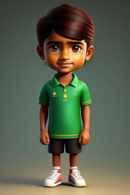 Modelo infantil fofo de desenho animado 3D e Chareter 3D