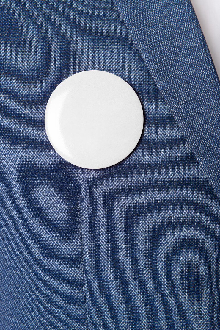 Foto modelo de insignia de botón png diseño transparente
