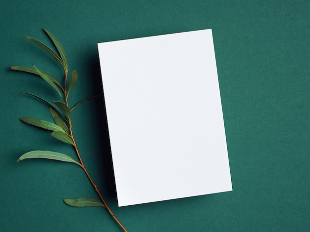 Foto modelo de invitación o tarjeta de felicitación con flores