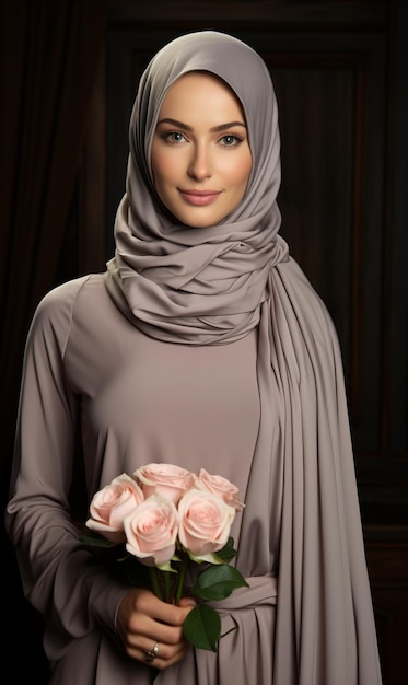 modelo islâmico feminino UHD papel de parede