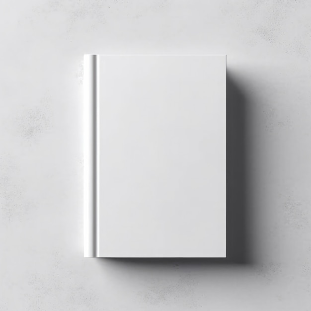 modelo de un libro en blanco