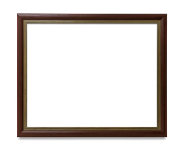 Modelo de marco de imagen de madera transparente png