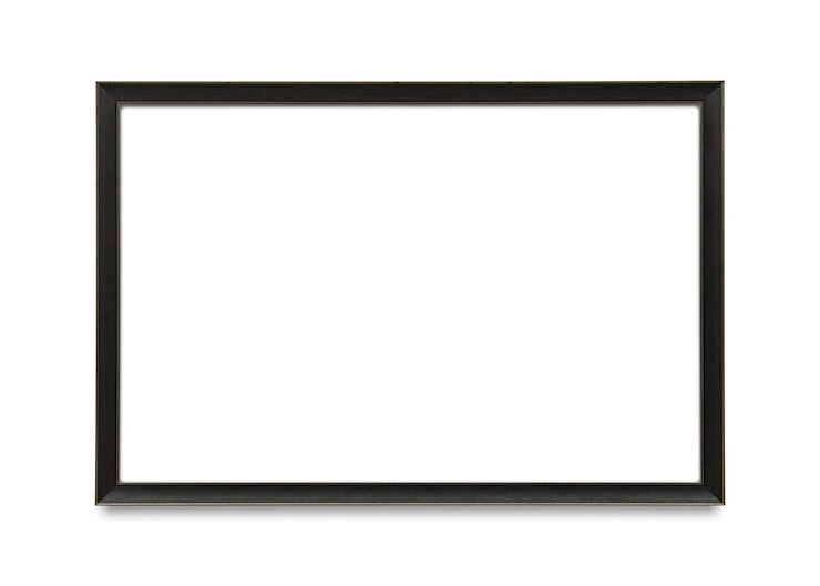 Foto modelo de marco de imagen negro png transparente