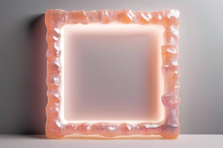 Foto modelo de marco de resina brillante