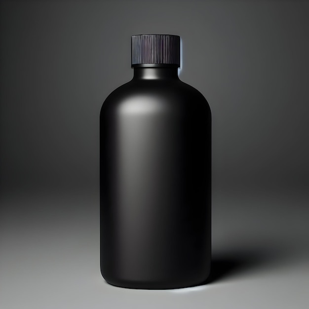 Modelo minimalista de una botella en 3D