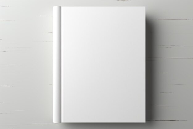 Foto modelo minimalista de capa de livro em branco criado com ia generativa