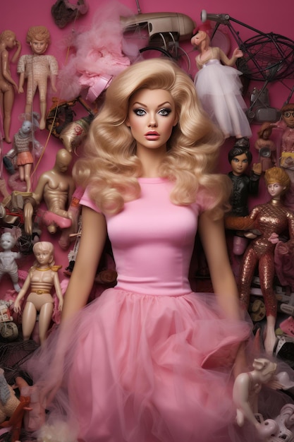 Modelo de moda de las Barbie