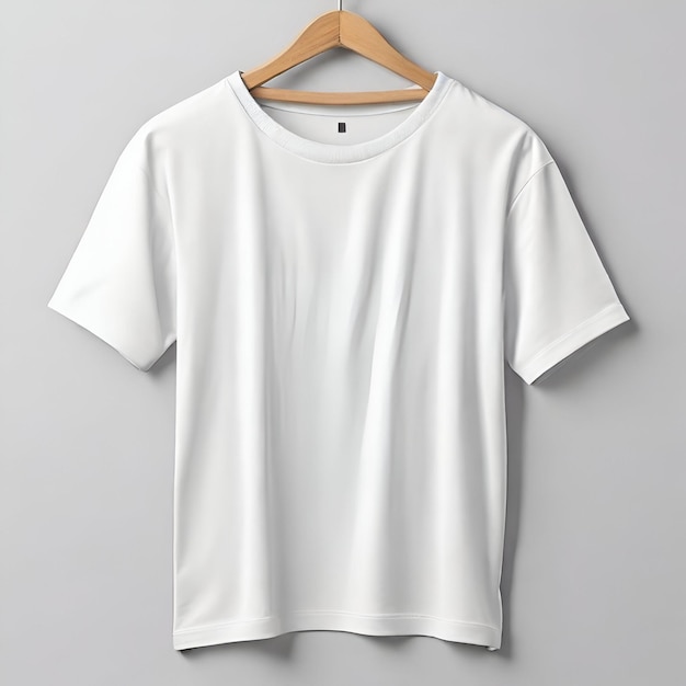 Modelo de moda de camiseta blanca de lienzo en blanco