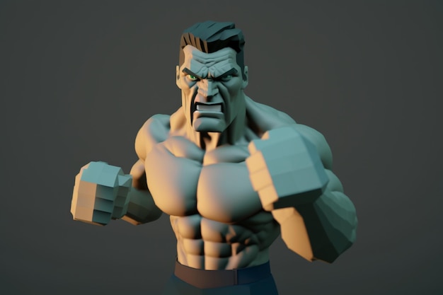 Un modelo del modelo de hulk