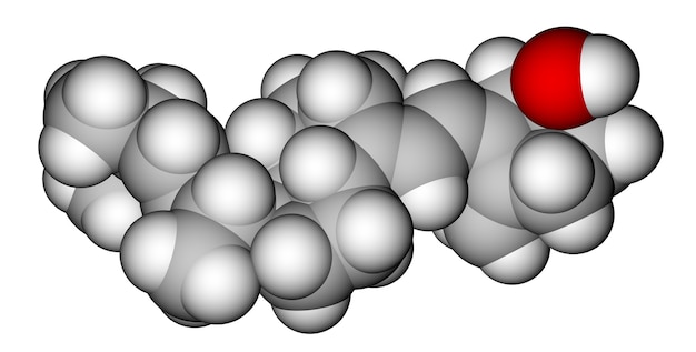 Modelo molecular de vitamina d ergocalciferol d