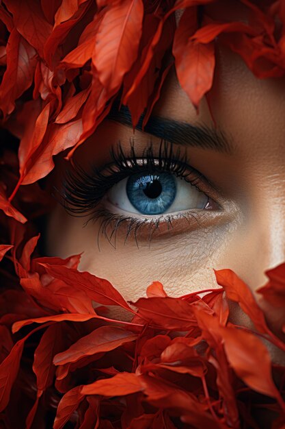 Modelo de mujer de foto de stock de estado de ánimo de otoño