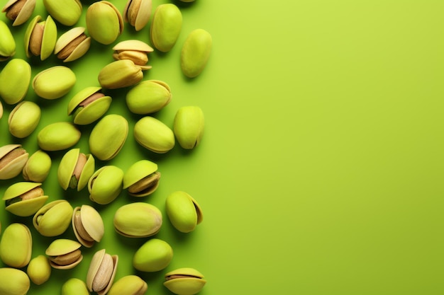 Foto modelo de nueces de pistacho verde generar ai