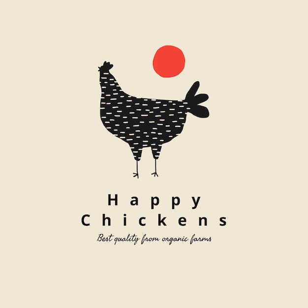 Modelo orgânico do logotipo da fazenda