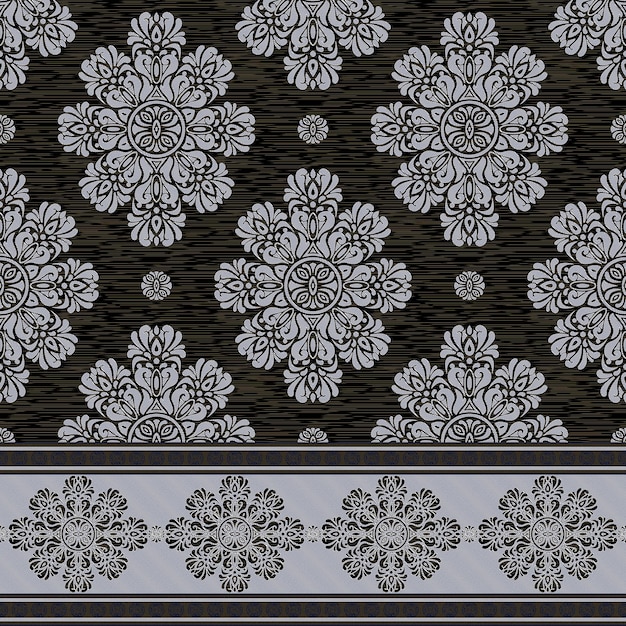 Modelo ornamental para diseños gráficos textiles