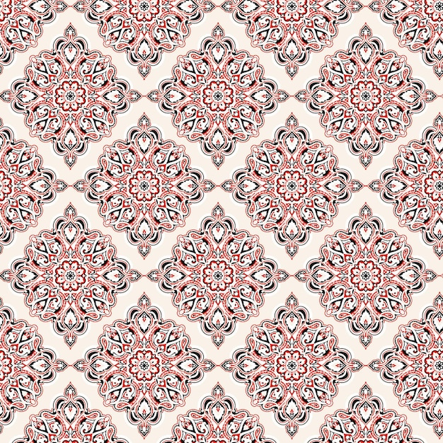 Modelo ornamental para diseños gráficos textiles