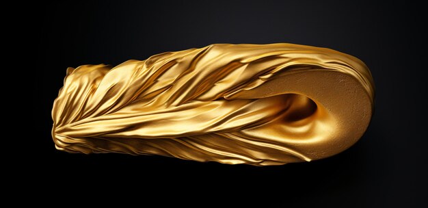 Foto modelo de oro de lujo en 3d